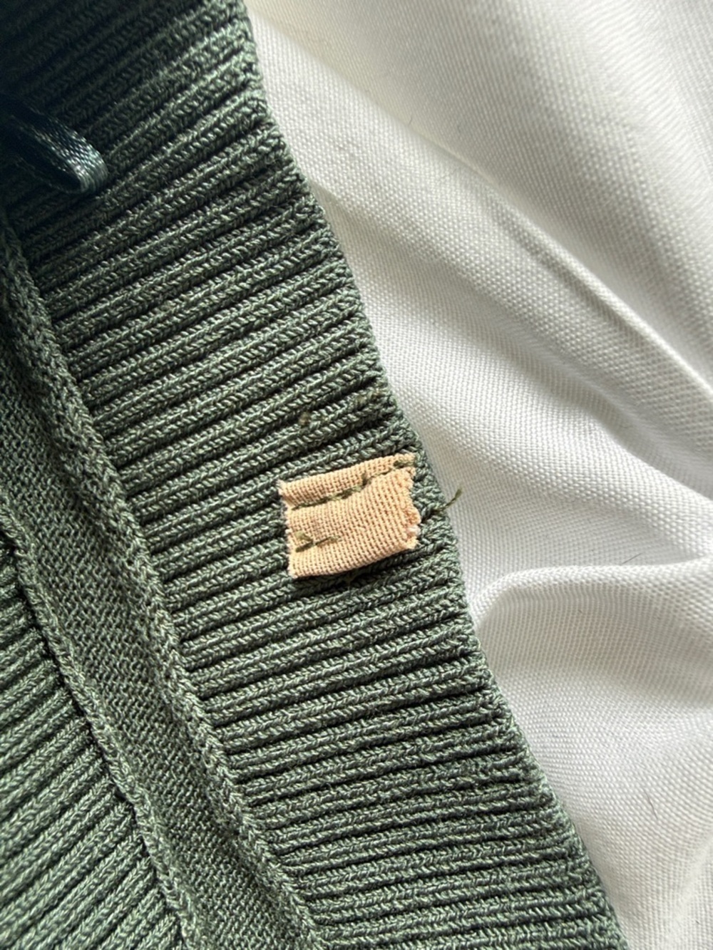 Express Olive Green V-Neck Dolman Sleeve Sweater - Picture 5 of 5